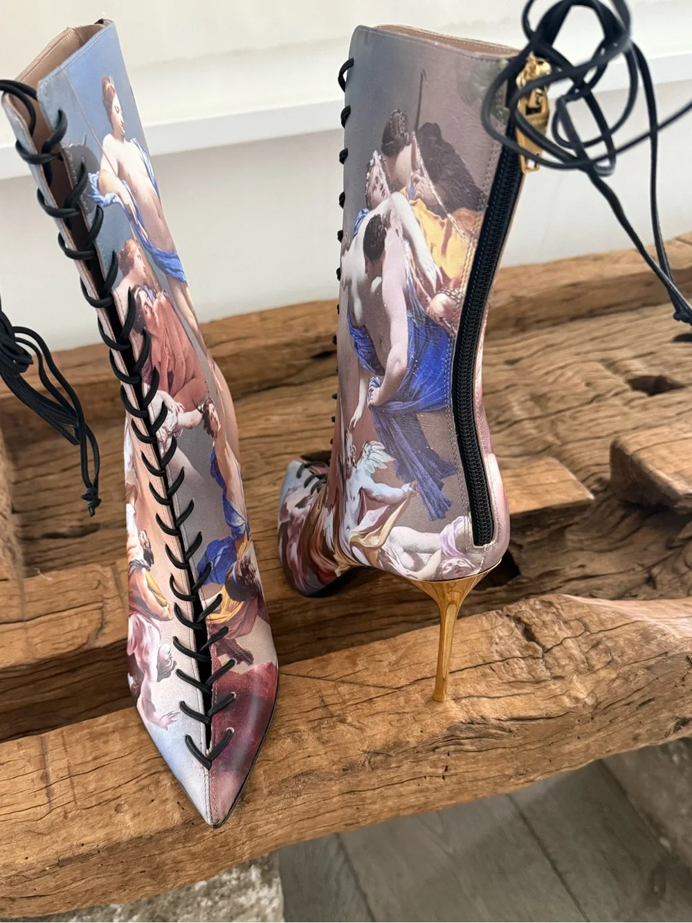 BALMAIN renaissance print ankle boot 🤩🤯
